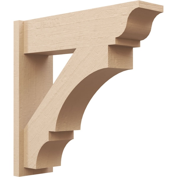 Ekena Millwork 7 1/2-in W x 26-in D x 26-in H Balboa Trad Rough Cedar Woodgrain TimberThane Outlooker, Primed Tan OUTUR075X26X26BOA04RCPR - main